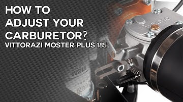 How to adjust the low speed needle on the Vittorazi Moster 185 carburetor. Scout user manuals.