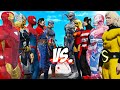 THE AVENGERS vs TEAM SUPERVILLAIN to &quot;SAVE&quot; the People - EPIC SUPERHEROES WAR