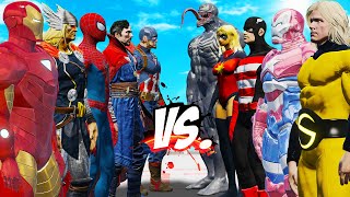 The Avengers Vs Team Supervillain To 