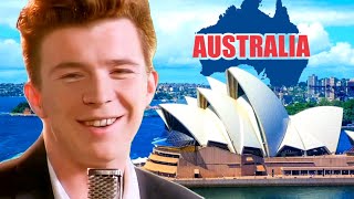 Rick Astley Goes To Australia