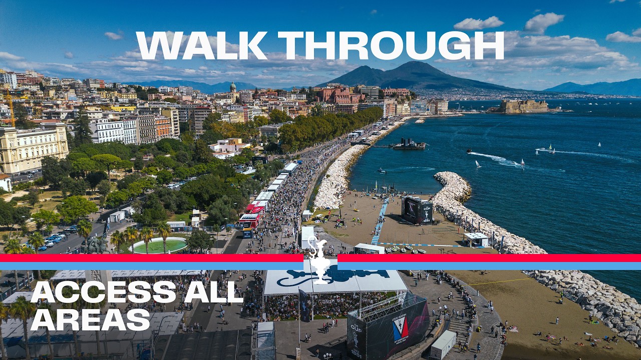 ⁣Virtual Walking Tour of the America's Cup Race Village | Naples Race Day