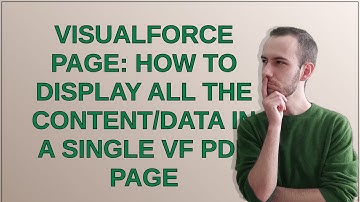 Salesforce: Visualforce Page: How to display all the content/data in a single VF PDF page