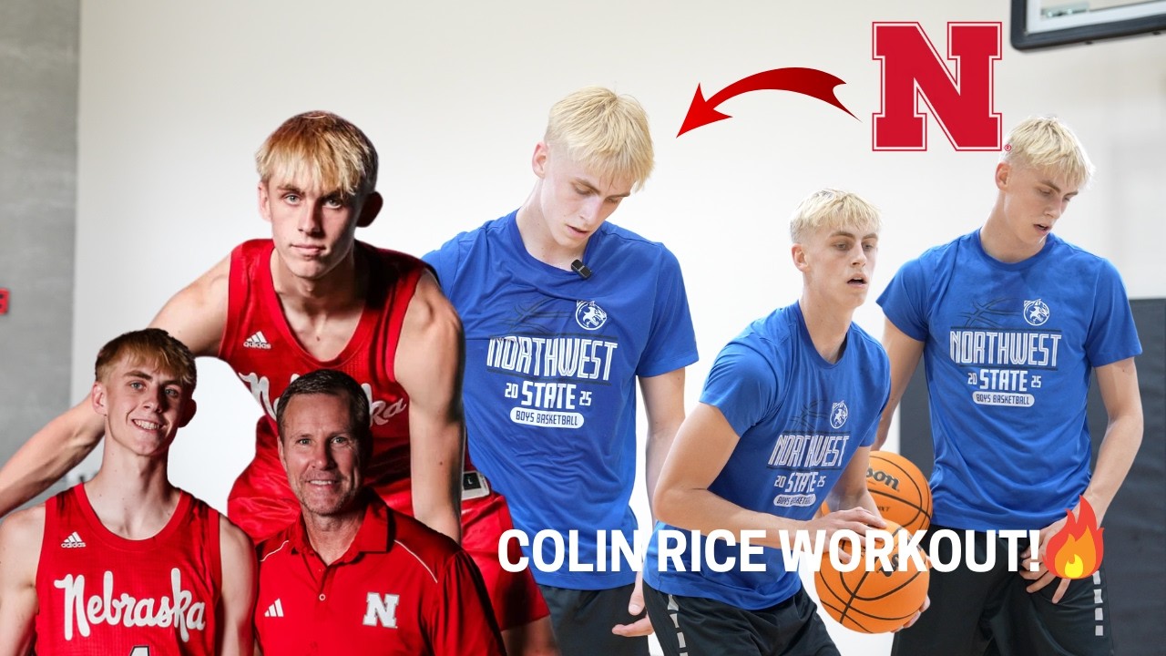 Nebraska Commit 4-Star Forward Colin Rice EXCLUSIVE Workout with Shane ...