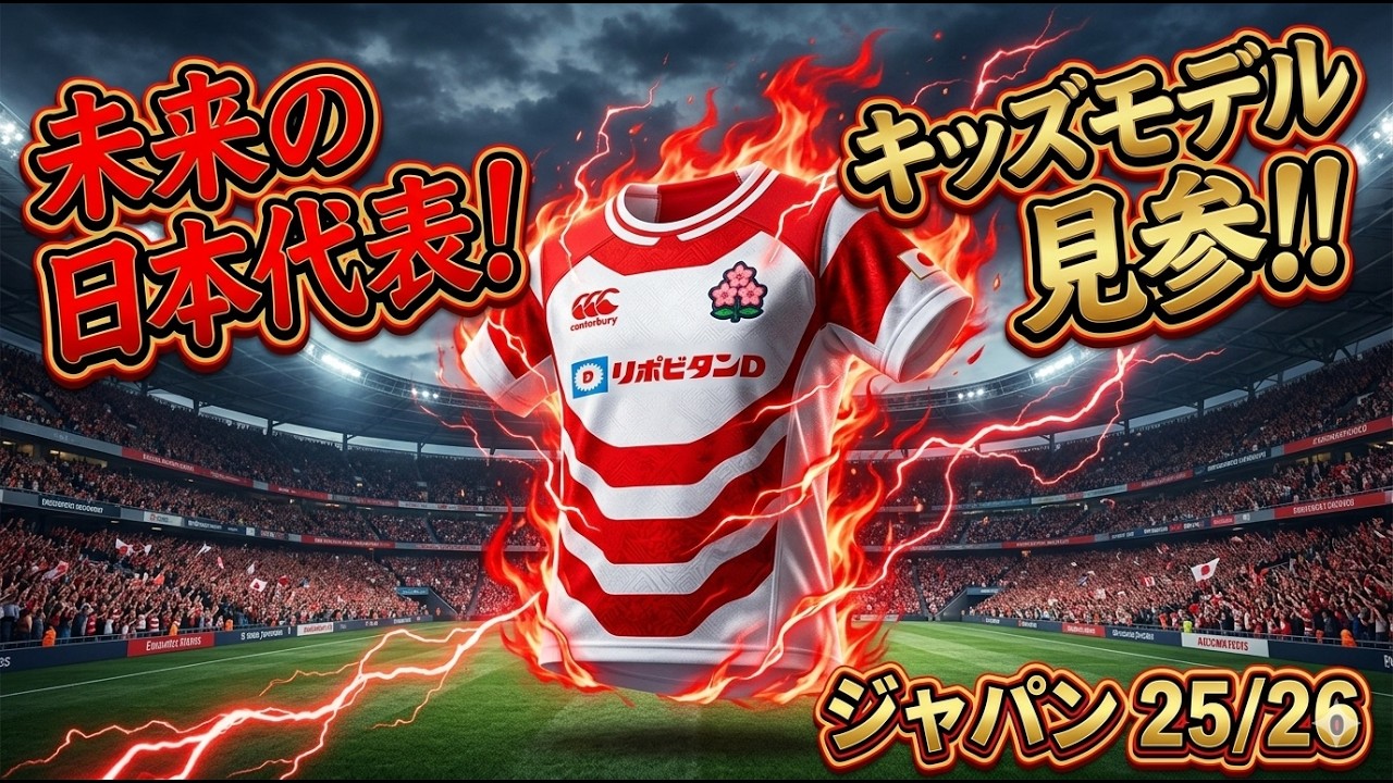 ラグビー日本代表　ワールドカップ  レプリカジャージ　キッズサイズ140 Size Guide] Japan National Rugby Team Kids' Replica Jersey! The
