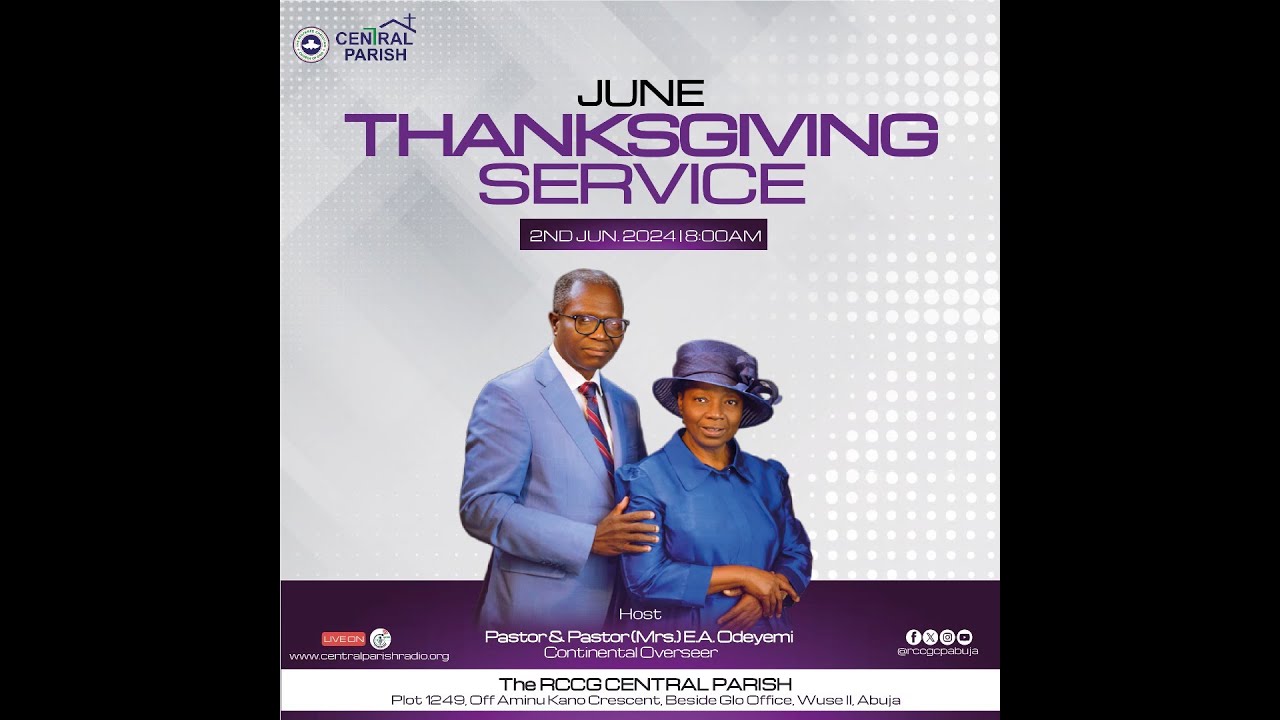 RCCG CP THANKSGIVING SERVICE // 02/06/2024 // PASTOR E.A. ADEBOYE