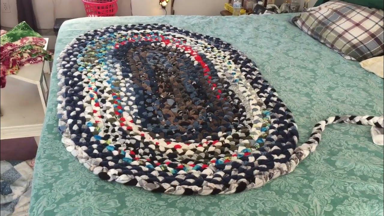 Hand sewing a braided rug YouTube