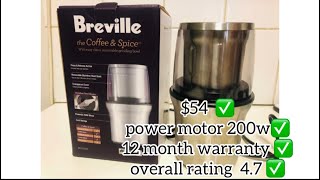 Breville coffee and spice grinder genuine review