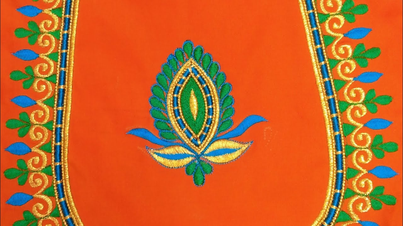 , blouse embroidery design Kaise sikhate hain chain Dekhe embroidery