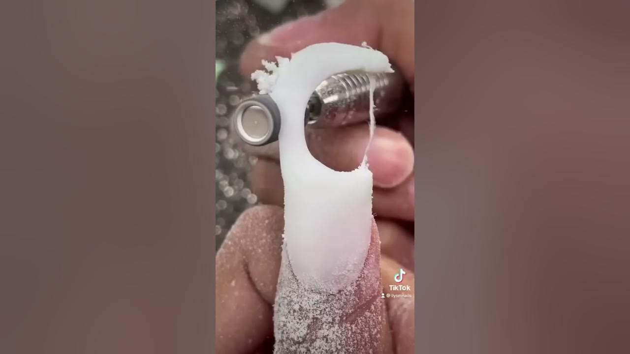 Dental Floss Nail that's Functional 🦷😬 Shh.. don't tell my dentist #nails
