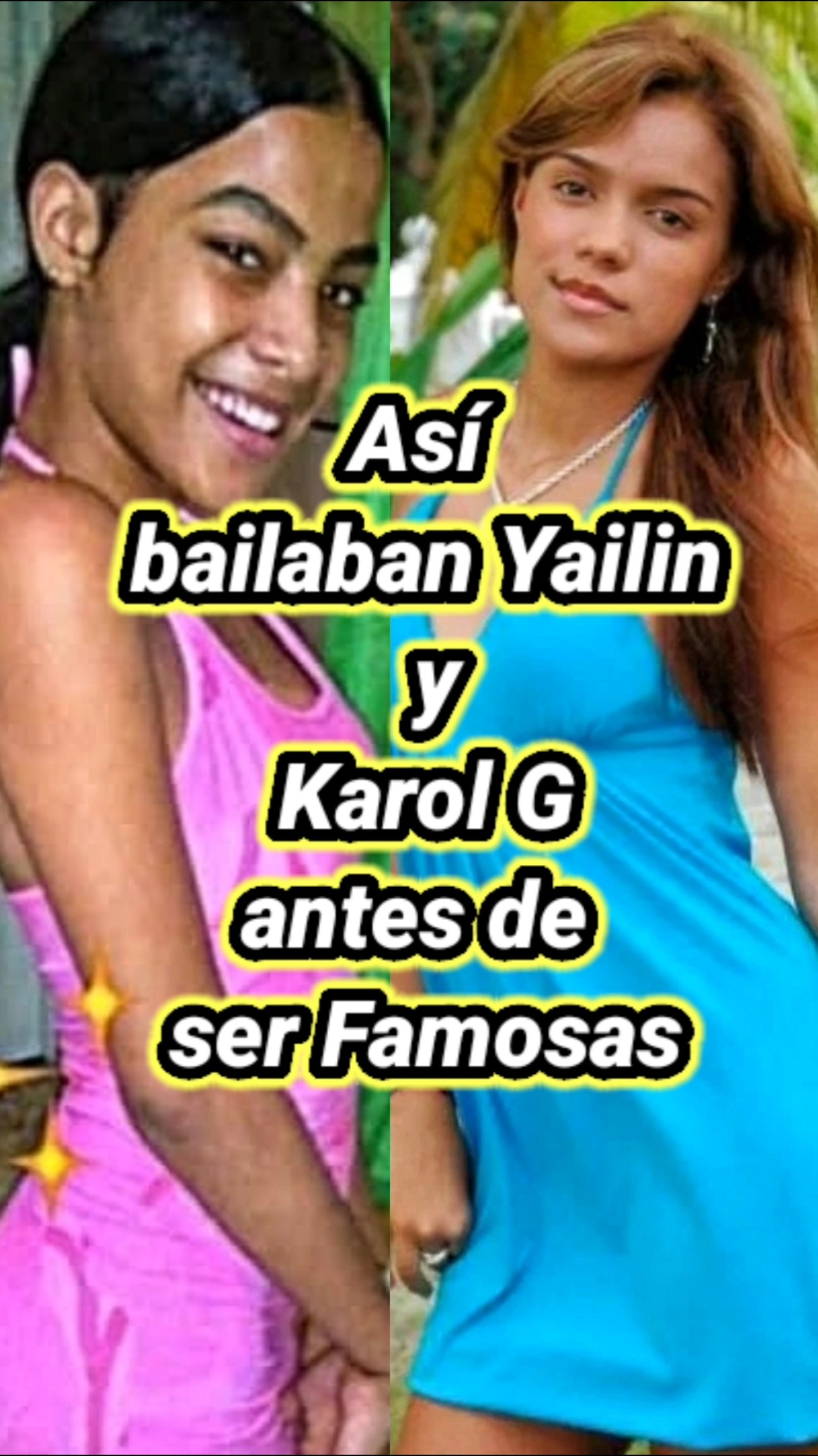 Así bailaban Yailin y Karol G antes de ser famosas. #karolg #yailinlamásviral