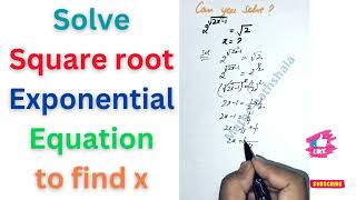 How To Solve The Value Of X In Exponents Solving X In Exponential Equations