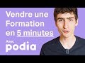 Comment vendre une formation en ligne  test de podia