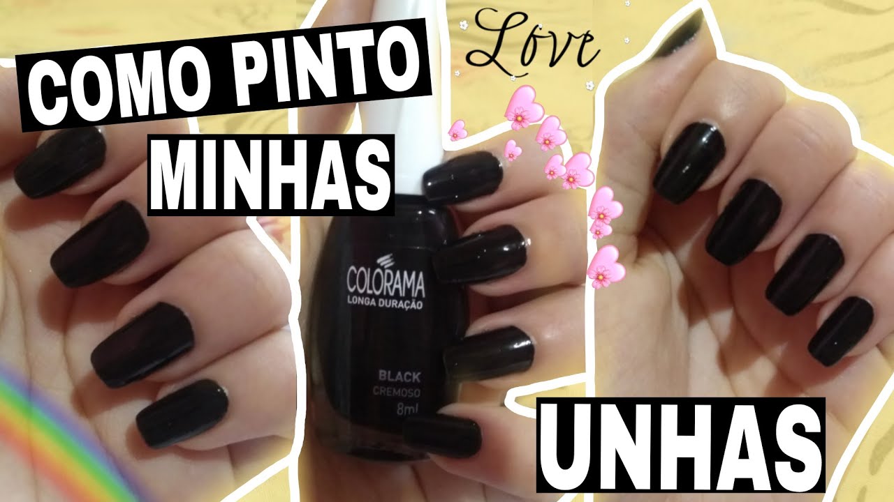 Como pinto minhas unhas 💅🏻