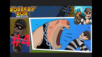 Robbery Bob - Gameplay Walkthrough Part 4- Chapter 2: downtown (iOS, Android)
