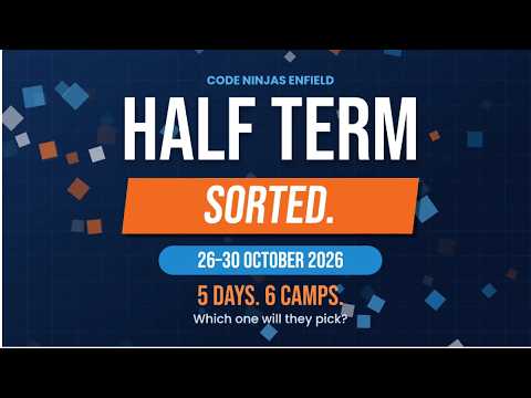 CodeNinjas Enfield HalfTerm Oct2026 Promo 16x9
