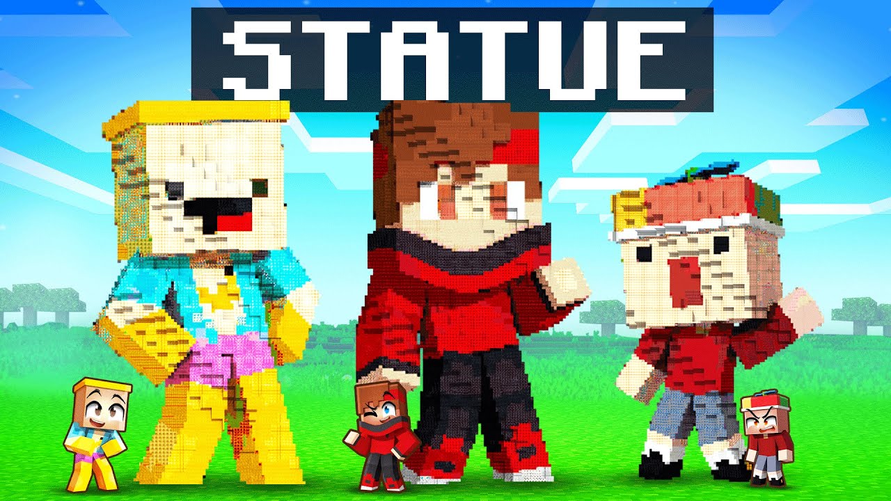 STATUE DE YOUTUBEUR Piéger sur Minecraft !