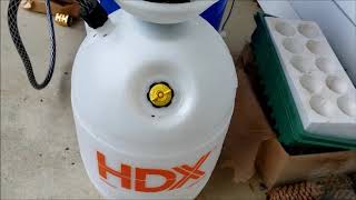 HDX 2 gallon sprayer relief valve leaking fix