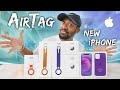 NEW Apple AirTag + Purple iPhone Unboxing & First Look!