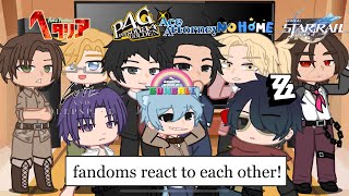 fandoms react to: each other (INTRODUCTION) 0/9 | gacha club