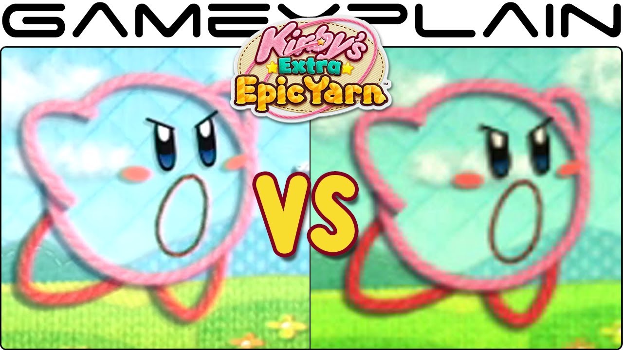 Kirby's Extra Epic Yarn Graphics Comparison (Wii vs 3DS) - YouTube
