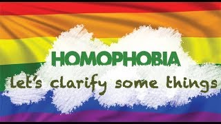 Let's talk about Homophobia ... AGAIN! (but enough then)