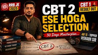 🚀 RRB JE 2025 CBT 2: The Ultimate Selection Roadmap by AIR-15 Rishabh Agrawal #rrbje #rishabhsir