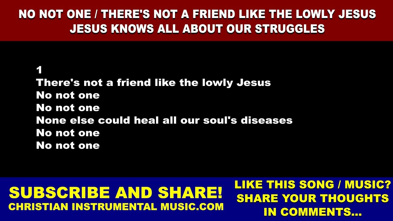 No, Not One | Peaceful Instrumental | Jesus Knows All About Our Struggles | Hymn of Comfort ...