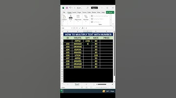 how to multiply text with numbers #excel #excelformula #nkexcelclasses