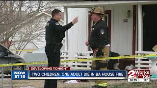 Two children, one adult die in BA house fire