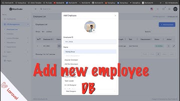 How to Create & Save Employee Data in Laravel 11 HR System