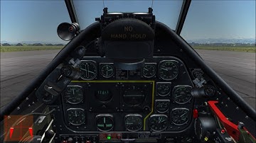 DCS P-51D Taxi and Takeoff Training