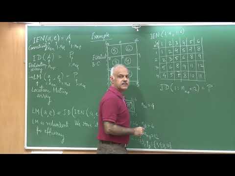 Lecture 26: Assembly of element level matrices and vectors for Two- and Three-