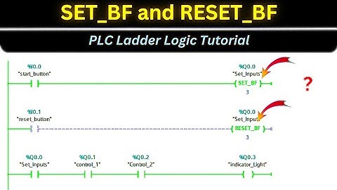 SET_BF and RESET_BF in TIA Portal | industrial automation