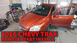 2016 Chevy Trax Remote Start Install