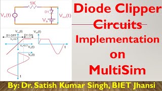 EDC Lab | Clipper Circuit | Slicers | Using MultiSim | Diode Clippers