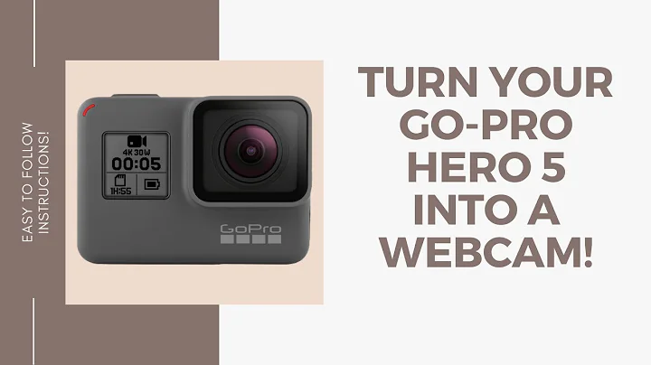 How to connect your GoPro Hero 5 black as a Webcam - For Cheap!
