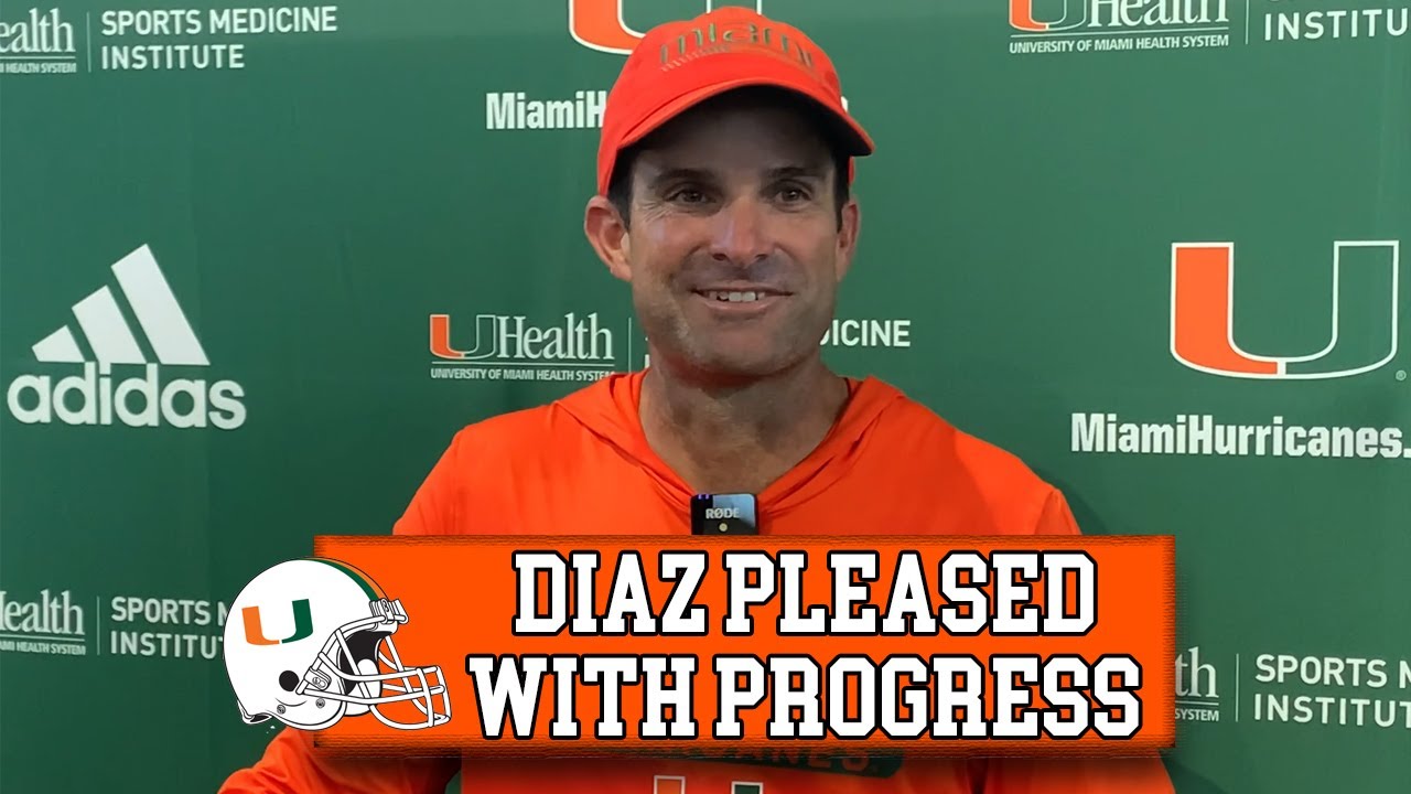 Manny Diaz UPDATES Injuries Team Progress 1 Alabama Game Next Week 