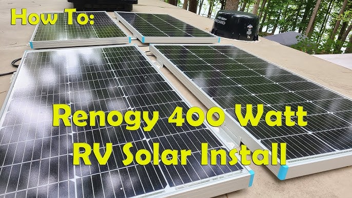 Renogy solar panel mounting bracket installation guide