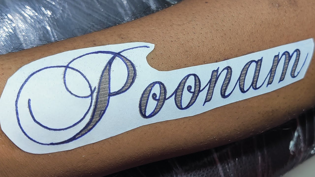 Poonam Name Tattoo  Name tattoo Heart tattoos with names Tattoos