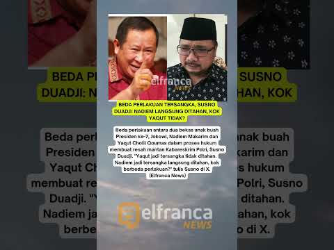 Susno Duadji pertanyakan Yaqut tak ditahan #susnoduadji #yaqutcholil t