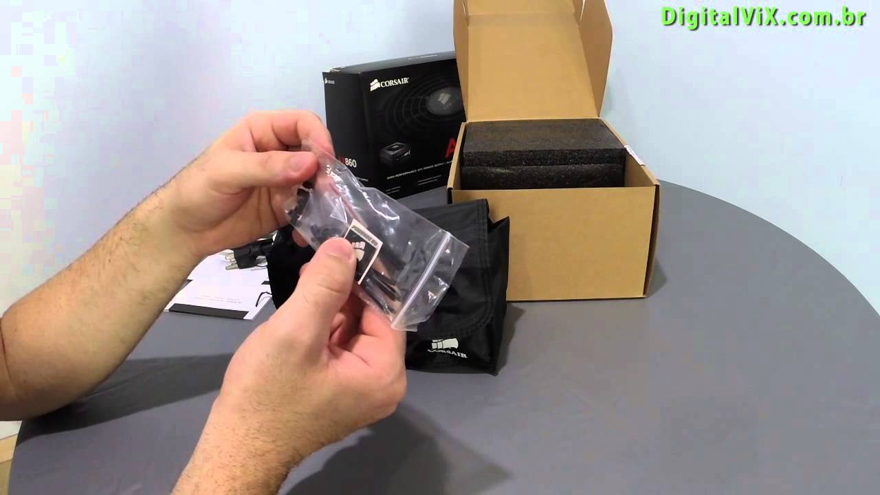 Unboxing - Fonte Corsair AX860