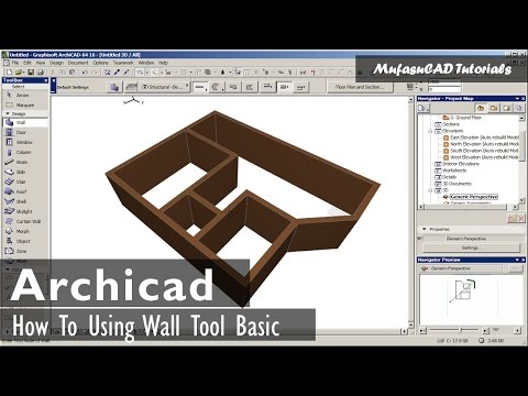 Strumento parete Archicad Tutorial Base