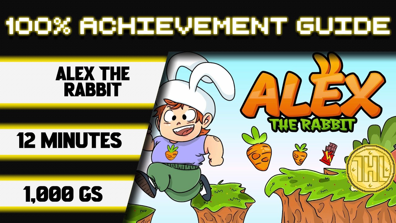 Alex the Rabbit 100% Achievement Walkthrough * 1000GS in 12 Minutes ...