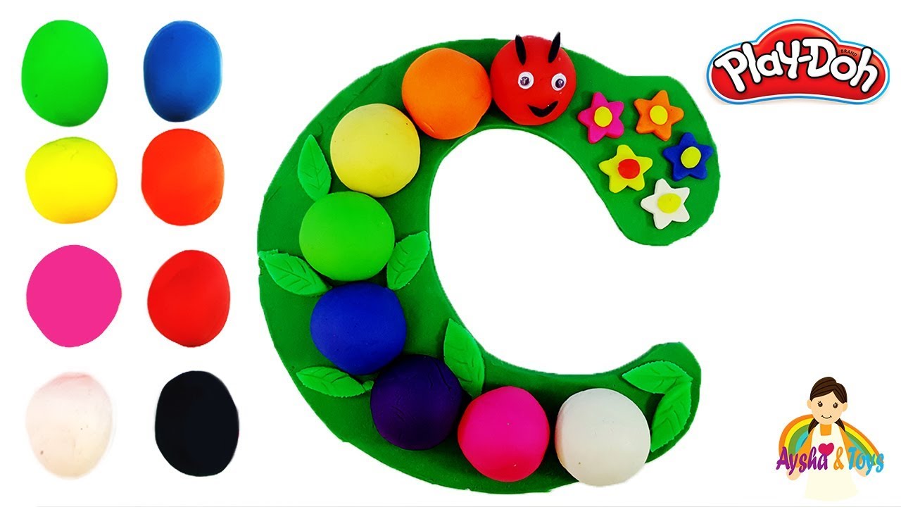 The Letter C Learning ABC with play doh Learn Colors & alphabet ...