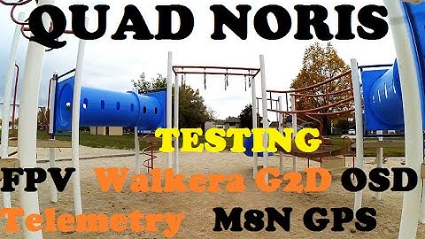 Quad Noris Cx-20 Stormy Weather @ Park Testing out FPV and OSD system
