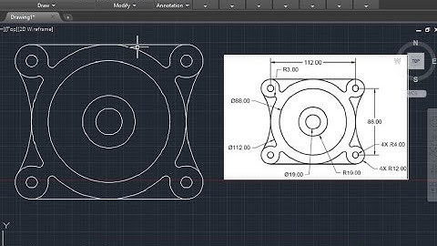 AutoCAD 2D - Practice Drawing  1