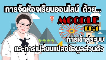 [Moodle] การเข้าสู่ระบบและการเปลี่ยนข้อมูลส่วนตัวของคุณครู
