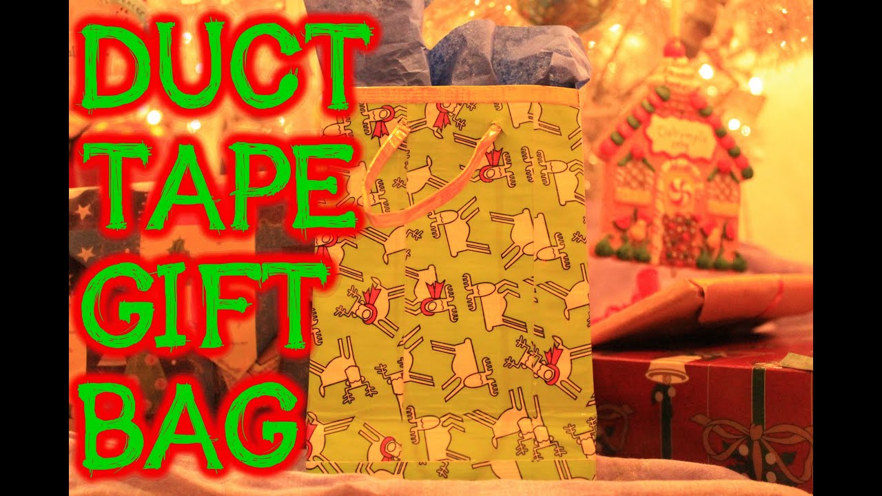 How to make a duct tape gift bag for Christmas!!! YouTube