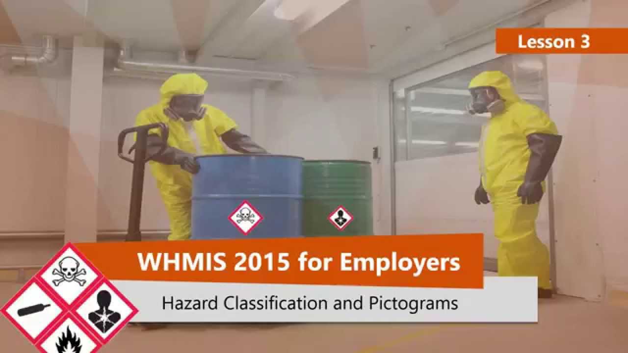 WHMIS 2015 Hazard Classification And Pictograms Part 3 YouTube