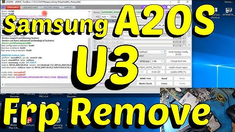 Samsung A20S U3 Frp Remove by ufi use ISP !!